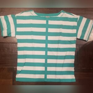 Woman's Striped Casual Shirt In  Large